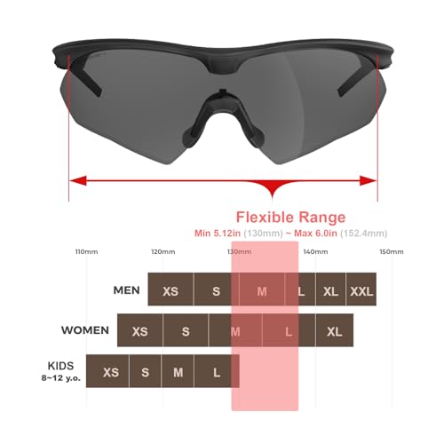 Image of HTS HUNTERSKY S53 Anti Fog Tactical Shooting Range Safety Glasses ANSI Z87.1 Ballistic Eye Protection Hunting Airsoft Riding