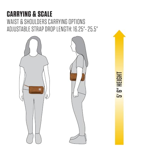 Image of Carhartt Crossbody Horizontal Bag, Carries as a Crossbody, Clutch or Waist Pack with Removable Strap
