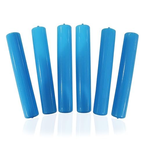 12 Polar Ice Sticks Refreezable Blue Water Bottle Cooling for Drinks, Quick Freeze Reusable Water Bottle Ice Stick BPA Free, Washable Plastic Clear Ice Cubes for Whiskey, Wine, Coffee