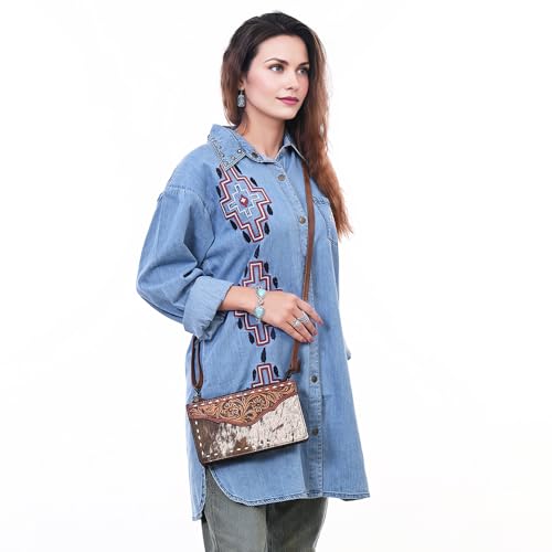 American Darling Cross Body Hair On-Genuine Leather Western Women Bag Handbag Purse | Crossbody for Cute2