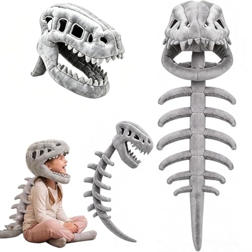 Vibbang Dinosaurier Skelett Kostüm, Dino Kostüm für Kinder, 90cm
