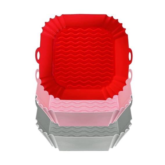 Air Fryer Tray Set of 3 – Durable Nonstick Crisper Trays for Air Fryer Ovens, Easy to Clean, Dishwasher Safe, Fits Most Models-image-34