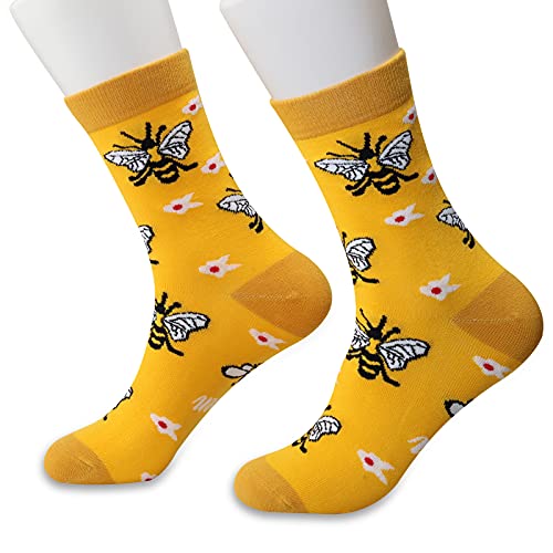 G2TUP Funky Bee Socks Bee Farm Animal Themed Socks Bumblebee2