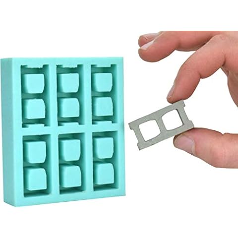 Acacia Grove Miniature Cinder Block Mold, Silicone Rubber (1:10 Scale) Cover
