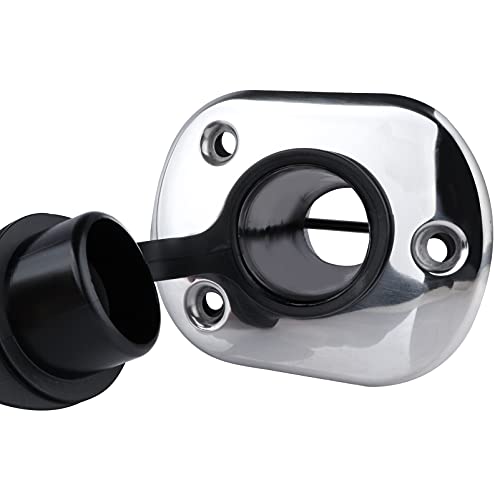 2 Pcs Fishing Rod Holder 15 Degree Flush Mount Rod Holder With Pvc Liner And Gascket #TOP5