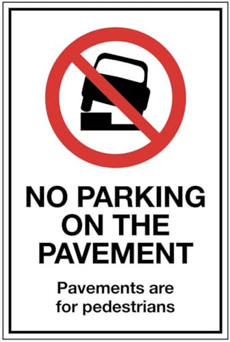 Cartel Pavements are for peatones de aluminio 1 mm para solucionar parkings indebidos