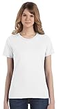 Anvil Ladies 100% Combed Ring Spun Cotton T-Shirt White