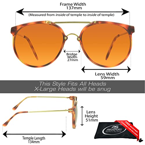Image of proSPORT Blue Light Blocker Glasses Sleep Better Computer Screen Orange Amber