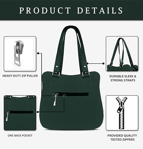 Image of addixon Versatile Handbag: Ladies Hand Bag with 3 Compartments and Double Handle Design