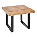 Produktbild invicta INTERIOR Massiver Couchtisch Iron Craft 60cm Mangoholz Industrial Design Wohnzimmertisch Tisch