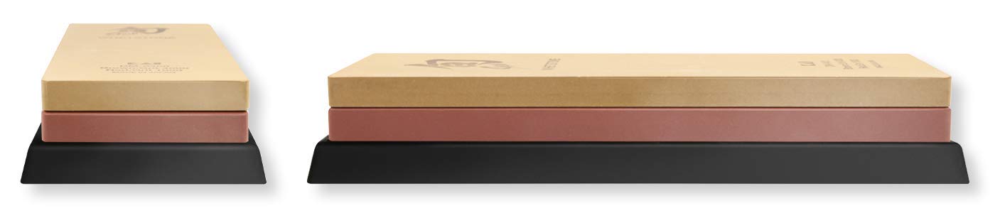 KAI Shun Combination Sharpening Stone, grit: 1000/4000 - Japanese knife sharpener for fine sharpening and polishing - sharpening stone 1000 4000 whetstone for knives dimensions: 21 x 7 x 3 cm
