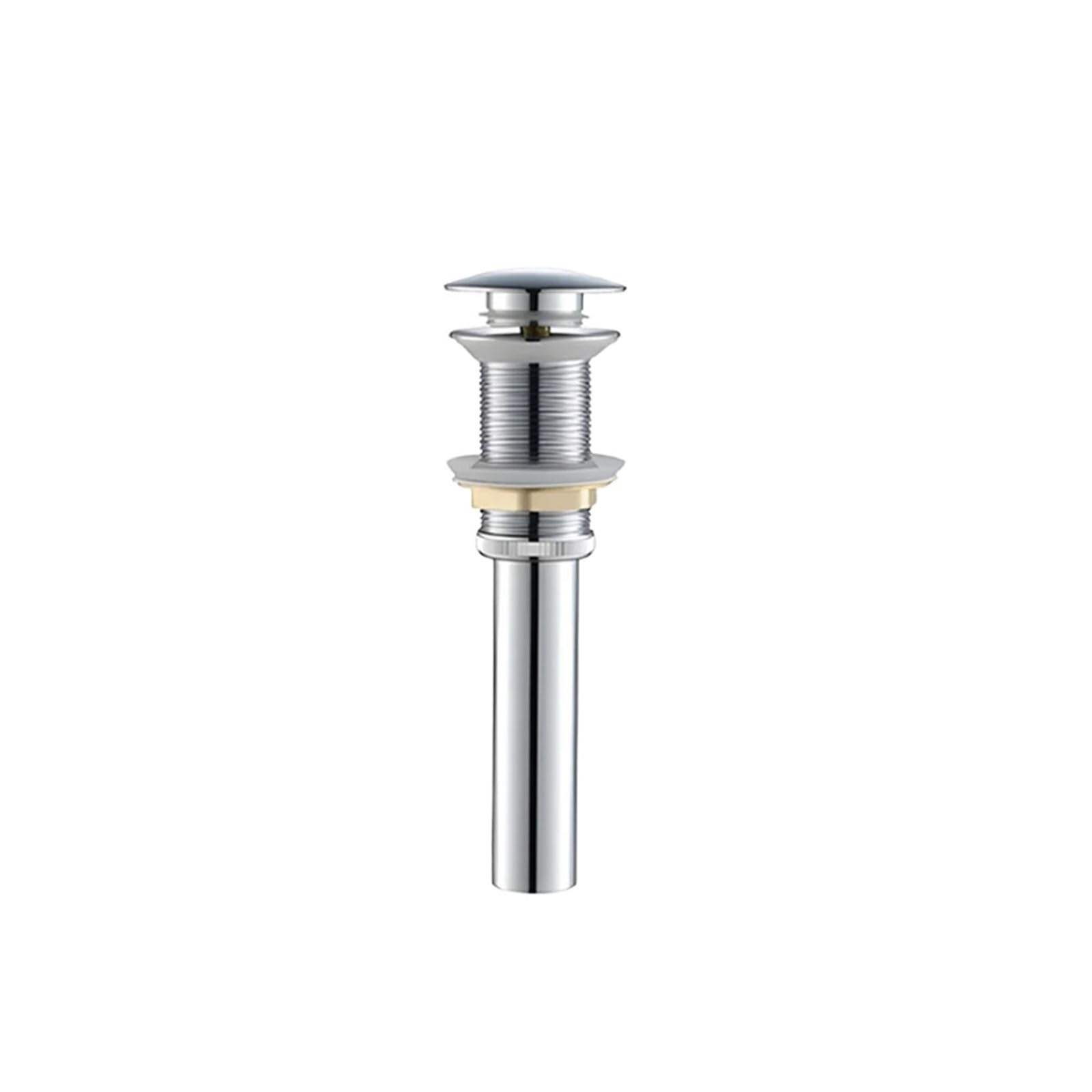 Xiehya Chrome No Hole 1 Pcs Bathroom Siphon Sink Drain Fixtures Bottle Trap Pop Up Filter Draine Black Brushed Chrome Gold Gray For Diy Tools(Chrome No Hole)