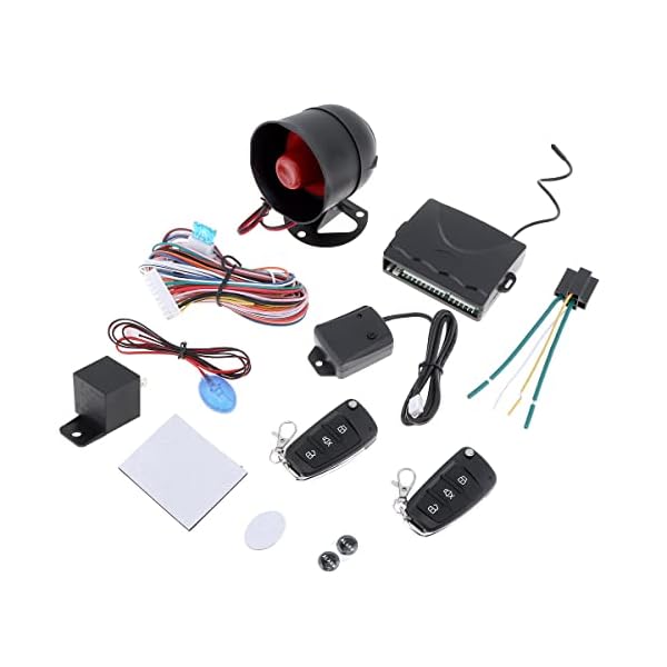 Universal 12V Auto Car Alarm Keyless Entry System with Remote Control Siren Sensor