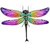 JOYBee Metal Dragonfly Wall Decor Outdoor Garden Fence ArtHanging Decorations for Living Room Bedroom