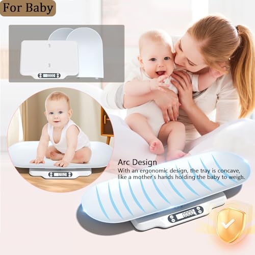 Image of Pet Scale for Cats and Puppy,Baby Weighing Scale,Digital Scale with 2 Tray and Cat Scratcher,Up to 66 Lbs,Multiple Weighing Scale for Small Animals,Cats, Dogs