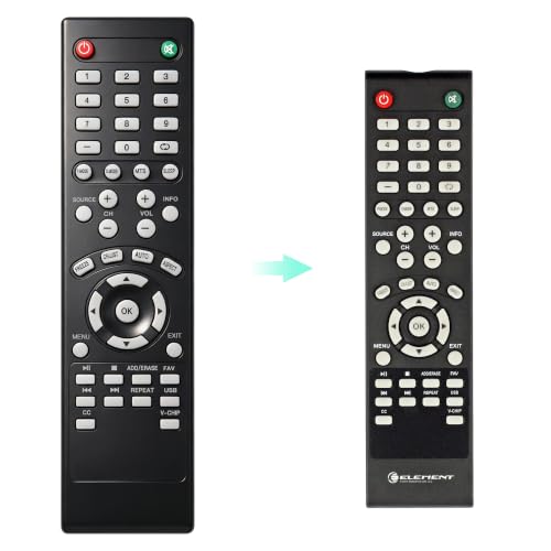 MYHGRC Replacement Element TV Remote Control Universal Element Remote TV Without Programming