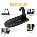Sakerplus Adventure Ready SUV Roof Step,SUV Roof Step Assist, Universal Foldable Car Door Step with Safety Hammer,Heavy Duty 510lbs Capacity for Most Car (Black,1pcs)