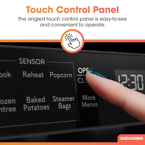 Image of Sharp SMD2420MS 24-Inch Built-In Microwave Drawer Oven, 1.2 Cu. Ft, Stainless Steel, Touch Control Panel, Sensor Cook Technology, Under-Counter Installation