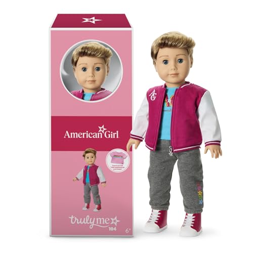 American Girl, Truly Me 18-inch Doll #104 with Dark-Blue Eyes, Straight Caramel Hair, Light Skin, for Ages 6+
