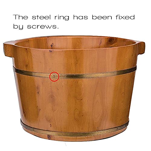 Cubo de Masaje para Pies de Madera Natural miniatura 3