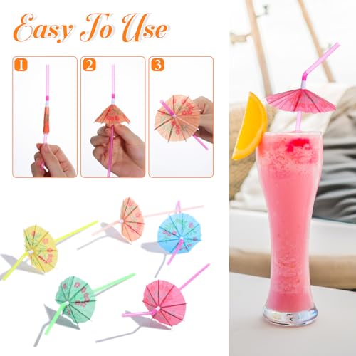 500 pitillos con sombrillas 24 cm multicolor para fiestas miniatura 3