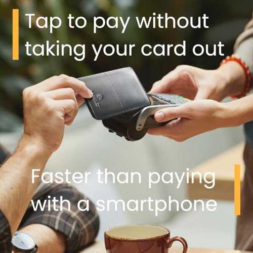 Patented Tap-to-Pay RFID Wallet – Premium Leather Bifold, Blocks Theft When Closed, Pay Instantly When Open4