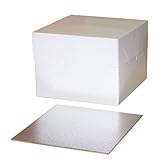 15,2 cm de alto caja para pasteles.
