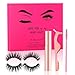 Produktbild Magnetische Wimpern mit Eyeliner Set, Erweiterte 3D Künstliche Wimpern Natürlich mit 5 Magnet, Kein Kleber Erforderlich, 100% Handgemacht, Reusable Wasserdicht Falschen Wimpern (2 Paare)