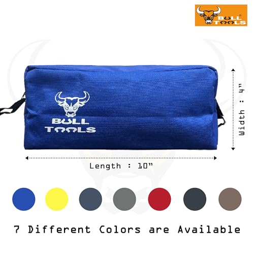 Image of Pack of 7 Tool Pouch Zipper Bags, Waterproof, Heavy-Duty Ballistic | 1680 Tetron ballistic polyester, vibrant yellow, secure heavy-duty zippers, organizes tools, accessories, stationery