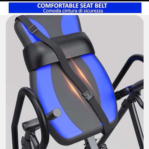 Gravity Professionele inversiebank met hoofdsteun, inversiemachine, robuust, 4 hoeken, totaal - Afbeelding 6