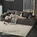 Boneless Sectional Cloud Couch Sofa for Living Room, 112