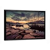 Format: 18x13 cm Poster mit schwarzem Rahmen | Belichtung auf hochwertigem Fotopapier (233 g/m²) | Großartige Qualität made in Germany