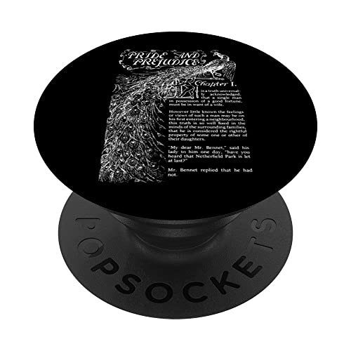 Orgullo y prejuicio, Jane Austen; Mr Darcy Elizabeth Bennet PopSockets PopGrip Intercambiable