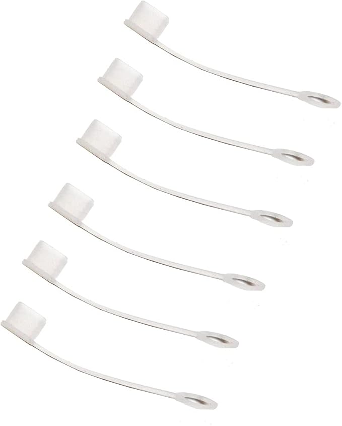 monofive USB Type-C(オス)用 保護カバーキャップ 脱落防止ソフト 6個入 白(半透明) MF-SUSBC5-6W