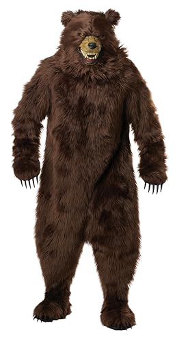 California Costumes: Deluxe Grizzly Bear Costume with Moveable Jaw Mask2