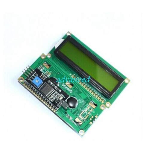 Reland Sun LCD Display Board Module 1602 2004 12864 PCF8574T PCF8574 IIC/I2C Interface Adapte Plate 5V Blue/Yellow Green Screen For Arduino (I2C 1602 Green)