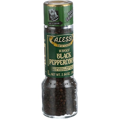 Alessi Black Peppercorn Grinder 2.64 Oz #TOP11