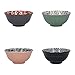 KitchenCraft Set di 4 Ciotole in Ceramica per Cereali, Gelati e Zuppe, Confezione Regalo Inclusa, Design 'Designed For Life', 15 cm
