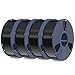 SUNLU PETG Filament 1.75mm 4KG Bundle, Less Stringing and Good Layer Adhesion, Individually Vacuum Packed, 3D Printer Filament 4kg, 1kg per Spool, Pack of 4, 4 Colors, 4 petg Black