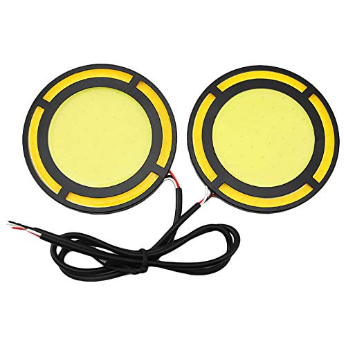 Cpolebev 2 Piezas Coche Amarillo Mazorca Bombilla Led Luz Diurna LáMpara Drl Luz Diurna Antiniebla