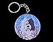 Old English Sheepdog Wildflower Keychain - Floral Dog Key Ring - Handmade Pet Portrait Cartoon Art Gifts & Collectible Accessories