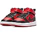 Nike Little Kid's Court Borough Mid 2 Shoes, University Red/Black-White, 2.5Y