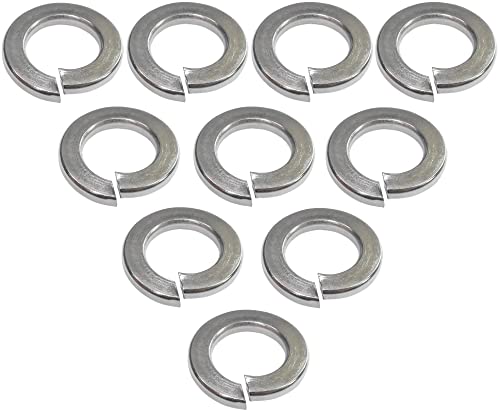 AERZETIX - C48801 - Lot de 10 Rondelles Grower frein ressort - M10 - en acier inoxidable A2 - DIN127 - Bricolage