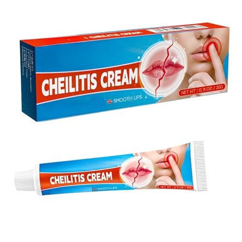 Chei-litis Ointment Lip Cream,Intensive Hydrating Lip Repair for Dry, Cracked, In-flamed Lips,Soothing Moisturiser for Angular Ch-eilitis