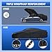 6 Layers Car Cover Waterproof All Weather for Automobiles, Size A3 with Zipper Cotton Fit for Toyota Camry, Honda Accord, Ford Mustang, Chevy Camaro/Malibu,Kia Optima/K5 (187-198 inch)