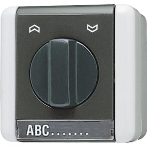 Inverseur de marche bouton-poussoir Jung 834.10W commande de store et volet