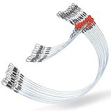 Fishing Leaders Saltwater Tackle Surf Fishing Rigs with Swivel Snaps High Strength Nylon Wire Leader Fishing Bottom Rigs Saltwater Fishing Gear Equipment(1rd-12pcs)