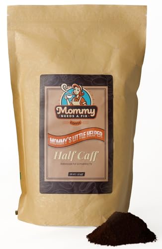 Mommy Needs A Fix Half Caff Ground Coffee 1 lb