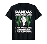 Funny Panda Design for Men Women Boys Girls Panda Bear Lover T-Shirt Small