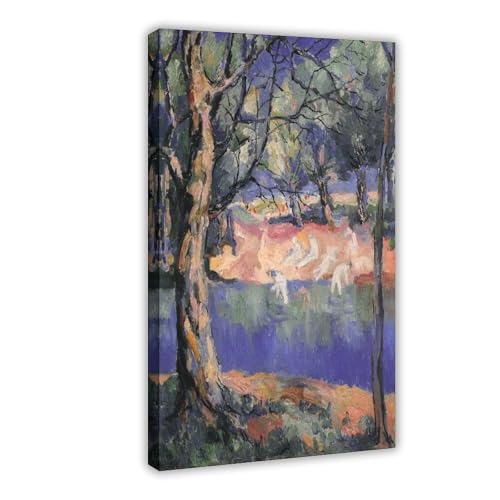PIANK River in Forest Kazimir Malevich Poster Bedroom Canvas Decor Print Wall Art Office Room Aesthetic Decor Gift Frame 24x36inch(60x90cm)